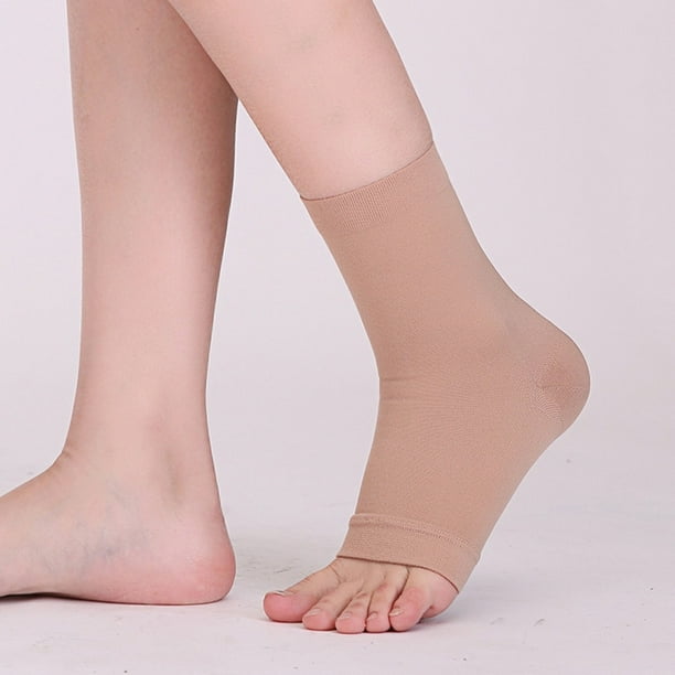 Calcetines de compresión acolchados para el talón del tendón de Aquiles para bursitis, tendinitis, ternura - 1 par