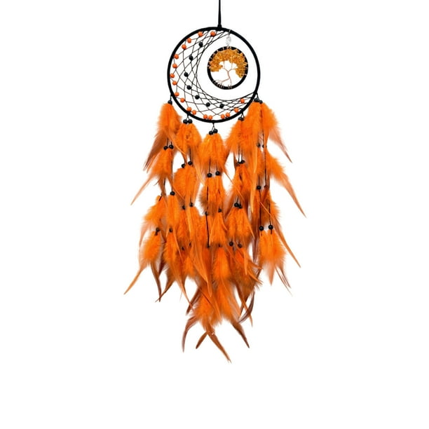 Decoración de la Habitación Dreamcatcher Decoración de la Pared Casa Pluma Colgando Tejido Árbol de la Vida Artesanía Escandinava Decoración de la Habitación Decoración de la Pared Sala de Estar