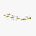 thumbnail image 3 of pamo Industrial pipe clothing rack metal gold - Wall mounted clothes racks for hanging clothes - Industrial clothing rack wall mounted - FINN I GOLD, 3 of 7