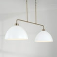 thumbnail image 5 of Capital Lighting 852021 Ross 2 Light 44" Wide Linear Chandelier - Black, 5 of 6