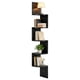 thumbnail image 4 of VASAGLE Estantería Esquinero, Estante de Pared flotante de 5 Niveles con Diseño en Zigzag,  Negro, 4 of 8