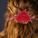 thumbnail image 4 of unbranded Peine Rojo Con Para Novia Accesorio De Duradero Y, 4 of 6