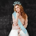 thumbnail image 2 of Lubelski 2Pcs/Set Women Happy Birthday Crown Shoulder Strap Rhinestone Headband Set My Birthday Sash Tiara Girls Parties Favor, 2 of 8