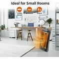 thumbnail image 3 of Comfort Zone Infrared Tower Heater, 1500W, Thermostat, 2 Settings, 3 of 7