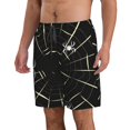 thumbnail image 2 of Logiee Spiders On The Web Print Mens Swim Trunks Quick Dry Board Shorts,Breathable Hawaii Beach Shorts Swimwear Bathing Suits-Large, 2 of 6