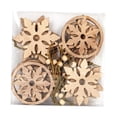 thumbnail image 3 of Colgante de vacaciones,Colgante navideño hueco con cuerda,Letrero de madera colgante de Navidad con huecos,Adorno de madera para colgar en la ventana del árbol de Navidad 2024,Adorno, 3 of 8