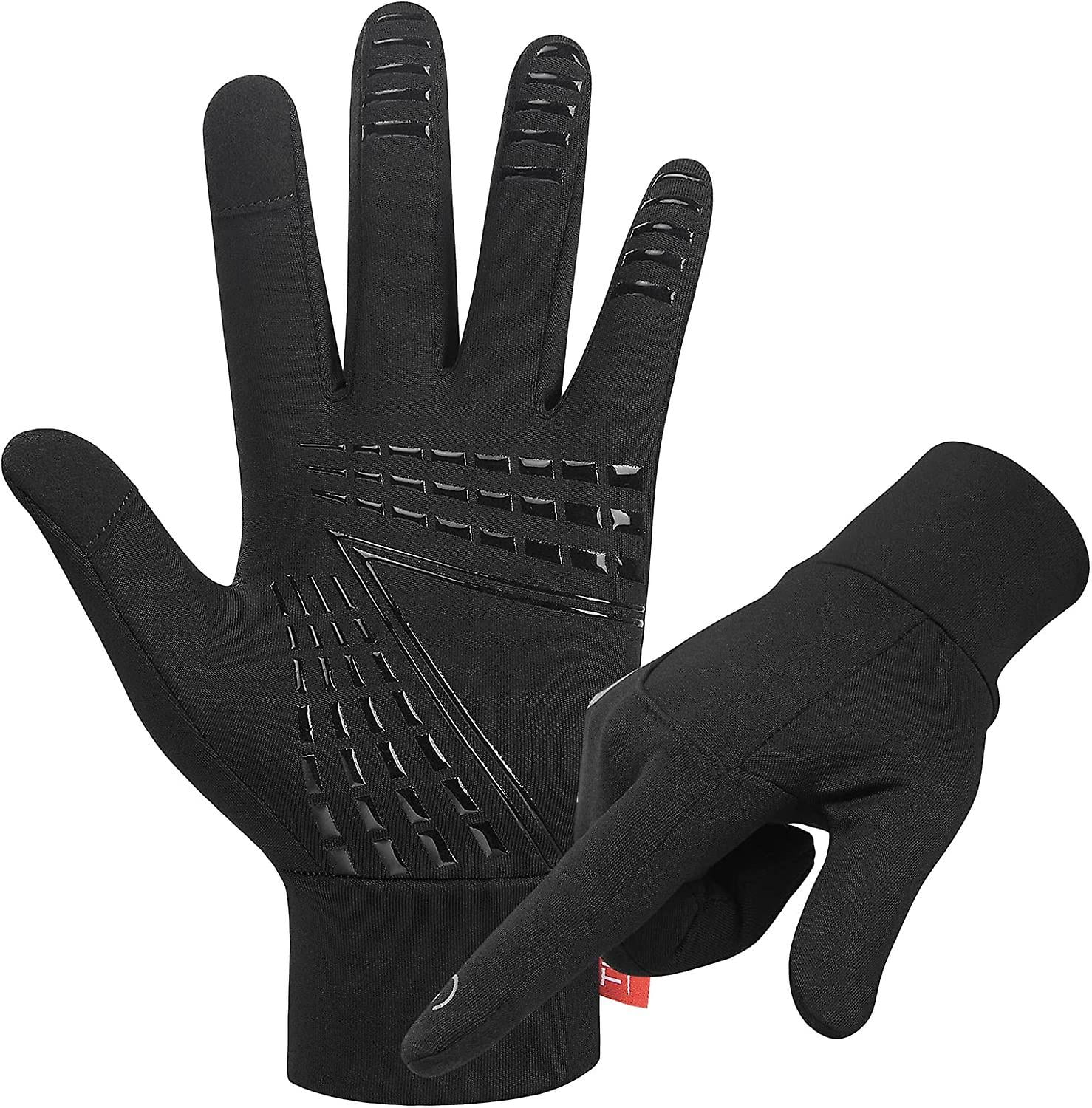 Winter Thin Warm Gloves, Lightweight Running Gloves Nonslip Cycling