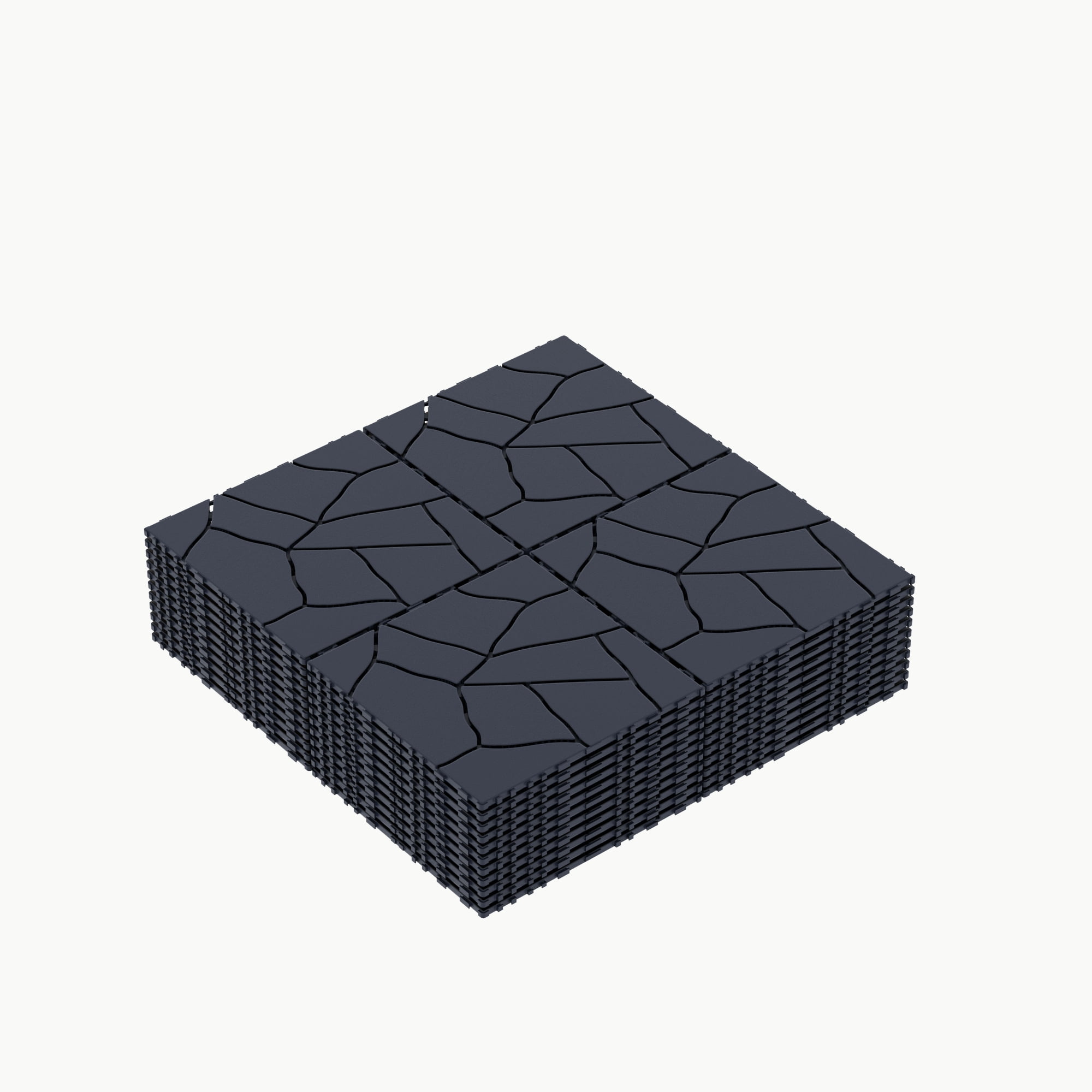 44 Pack Interlocking Deck Tiles Outdoor Patio Flooring Waterproof DIY Snap Plastic Floor Tiles for Balcony Backyard Pool