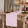 thumbnail image 2 of Table Runners 108 Inches Long Dress Scarves, Pink Branches Farmhouse Coffee/Dining/Kitchen Table Runner for Living Room, Vintage Art Farmhouse 13x108 Inch, 2 of 9