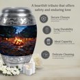 thumbnail image 7 of MUKTIVE Campfire Cremation Urns for Ashes - Decorative Adults Urn for Human Ashes - Blue Large Urns for Burial Female - 10 Inch Urn for Mother, 7 of 7