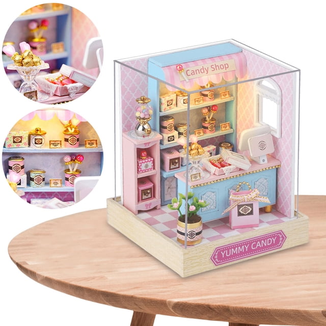 Kit Casa Pequeña DIY Muñecas para Habitación Creativa Con Muebles Regalo
