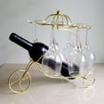thumbnail image 2 of OUNONA Red De Vino De Hierro Con Soporte Para Botella Y Exhibidor Para El Hogar, 2 of 8