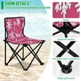 thumbnail image 4 of YAZAOO Camping Chairs Modern Joyful Crimson Winter Pattern Folding chair, 4 of 8