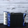 thumbnail image 2 of Hohner Bravo II 48 Accordion With Black Bellows Blue, 2 of 3