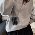 thumbnail image 7 of Jiibva Mini Handwoven Crossbody Bag Metallic Sequins Chain Strap Lipstick Case For Women Unique Evening Party Casual Day Purse, 7 of 7