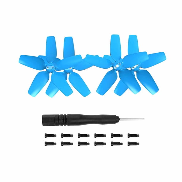 Seitruly Hélices coloridas de 4 Uds., cuchillas 2925S pequeñas y duraderas, ligeras, para exteriores, Dron, alas no tripuladas, piezas, accesorios Accesorios para aéreos Azul