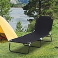 thumbnail image 5 of Outdoor Lounge Chairs, Folding Adjustable Reclining Chaise for Pool, Beach, Patio, Yard | Black | Steel, 5 of 5