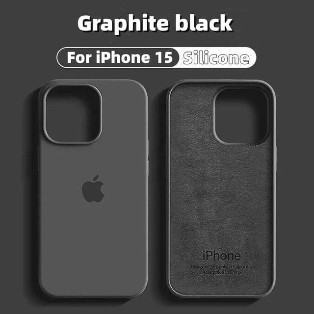 Funda Oficial De Silicona Suave Para iPhone 15 Pro MAX 11 12 13 14 X XS XR 7plus 8plus Protección Contra Golpes Cubierta Trasera