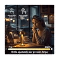 thumbnail image 3 of Lámpara Mesa Decoración Moderno 3 Colores Recargable Luz Led DORADO HONGO, 3 of 5