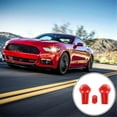 thumbnail image 3 of Red Gear Shift Knob Cover Kit Trim for 2015-2023 Gearbox Head Cover, 3 of 5