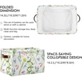 thumbnail image 2 of GZHJMY Watercolor Plant Foldable Canvas Storage Bin, Sturdy Fabric Storage Basket with Handles, Storage Cube Box for Organizing Shelf Nursery Toy Closet 2PCS#447, 2 of 7
