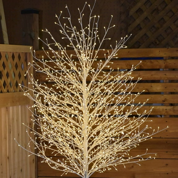 Hi-Line Gift Ltd. Micro Dot White Tree 210Cm