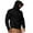 Black, variant on CFLVAEK Mens Casual Workout Hoodies Big and Tall Long Sleeve Hooded Sweatshirts with Face Cover Mask Solid Color Drawstring Hoodie Pullover with Pocket Dark Gray XL