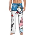 thumbnail image 2 of Lsque Sanrio Print Men's Pajama Pants, Lounge Pant - Comfortable Home Wear,Elastic Waistband, Stylish Design-Small, 2 of 9