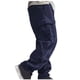 thumbnail image 5 of Pantalones largos para hombre, de lino y cintura elástica, transpirables, cómodos, suaves, con bolsillos cargo, informales., 5 of 6