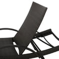 thumbnail image 2 of Brown PE Rattan Foldable Chaise Lounge Set of 2 - Outdoor Patio Recliners, 2 of 8