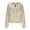 Beige, variant on Womens Sequin Jacket Casual Plus Size Sparkle Coats Long Sleeve Jackets Front Zip Loose Casual Blazer Bomber Jacket with Pockets