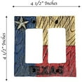 thumbnail image 2 of Urbalabs Great State Of Texas Rustic Western Decorative Light Switch Outlet Wall Plate Covers Antique Country Home Rustic Light Switch Covers Single Double 2 Gang Switch Plates (2 Gang Rocker), 2 of 7