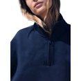 thumbnail image 4 of LMLYSoH Women Shorts Set, Long Sleeve Stand Collar Zipped Sweatshirt with Shorts Activewear Fall Outfit, 4 of 5