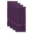 thumbnail image 2 of Solid Eggplant Waffle Terry Dishtowel (Set of 4), 2 of 3