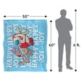 thumbnail image 5 of Ren and Stimpy Blanket, 50"x60" Happy Happy Joy Joy Silky Touch Sherpa Back Super Soft Throw Blanket, 5 of 5