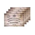 thumbnail image 4 of MKHERT Funny Vintage Ouija Board Wood Pattern Placemats Table Mats for Dining Room Kitchen Table Decoration 12x18 inch,Set of 4, 4 of 4