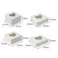 thumbnail image 6 of opvise 10Pcs Cupcake Box Visible Food Grade Mini Individual Cake Packing Case, 6 of 8