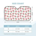 thumbnail image 2 of Kdxio Strawberry Print Windshield Sun Shade, Foldable Sun Blocker for Car,Truck,SUV Automotive Interior Sun Protection,Reflective Shade for Front Windshield(Small), 2 of 6