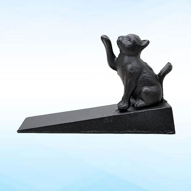 IDEANATEGRATE Tope En Hierro Negro Para Puerta Antideslizante Ideal Para Proteger Puertas Y Suelos Variados