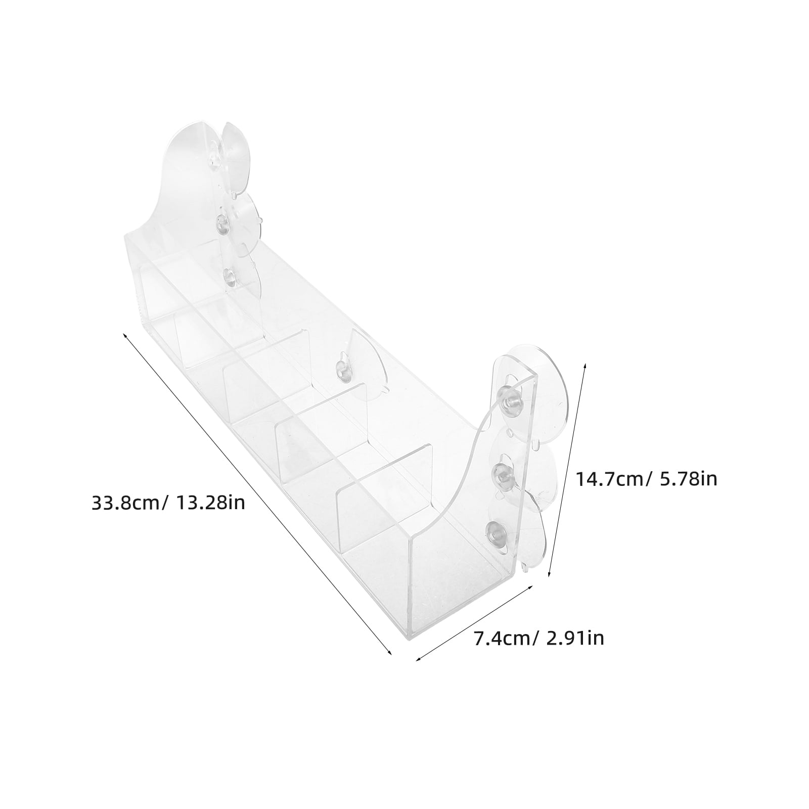 BESTYASH Clear Acrylic Fridge Shelf Organizer with Strong Cups for Kitchen Storage and Refrigerator Organization