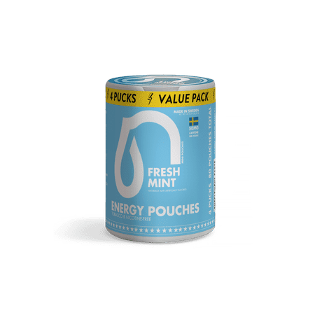 Nectr Energy Pouches 50MG, Fresh Mint, 4 Count