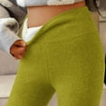 thumbnail image 7 of Black&Friday Deals 2024 VEKDONE Thickened Plush Leggings for Women Solid Color High Waisted Stretchy Pant Slim Warm Long Pants Trendy Tummy Control Yoga Tights Green XXL, 7 of 7