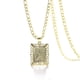 thumbnail image 1 of Initial pendant letter necklace Women's gold chain square letter necklace whip chain necklace, 1 of 3