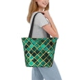 thumbnail image 2 of Honeii Green Mosaic Glass Print Women Top Handle Satchel Handbags,Fashion Handbag,Messenger Tote Bag Purse for Women,Shoulder Bag Handbag for Travel, Work, 2 of 6