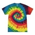 thumbnail image 2 of Colortone Tie Dye T-Shirts Rainbow Adult Sizes, Men 100% Cotton, 2 of 4