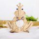thumbnail image 3 of Decoración de rana de Pascua, adorno de rana de madera para mesa Adorno de artesanía de decoración para su escritorio, mesita de noche, 3 of 5