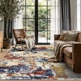 thumbnail image 2 of FairOnly Multicolor 8'x10'Abstract Machine Washable Area Rug Pet Friendly Low Pile Non Slip Contemporary Floor Rug for Living Room Bedroom Kitchen, 2 of 8