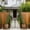 Black 2, variant on Metal Garden Arch with Gate 79.5 Wide x 86.6 High Climbing Plants Support Rose Arch Outdoor Black, Heavy Duty Iron Trellis for Climbing Flowers