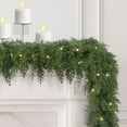 thumbnail image 2 of Holiday Time 9' Pre-Lit Cedar Garland, Green, PE, LED, 2 of 4