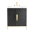 thumbnail image 6 of Modway Awaken 30" Solid Wood and MDF Bathroom Vanity in White/Black, 6 of 7